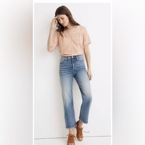 Madewell Slim Wide Leg Crop Jean